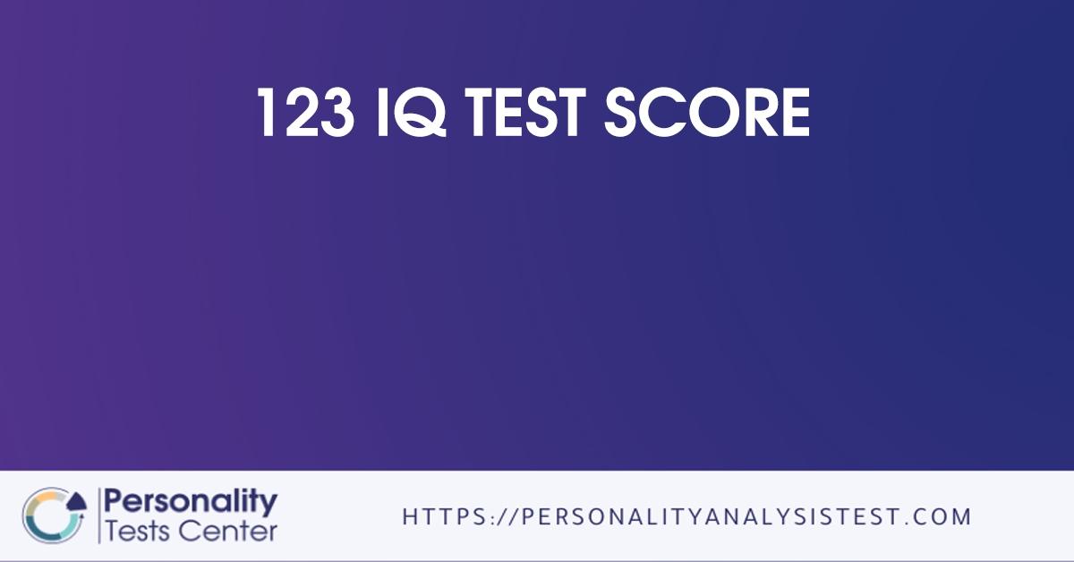 123 iq test score