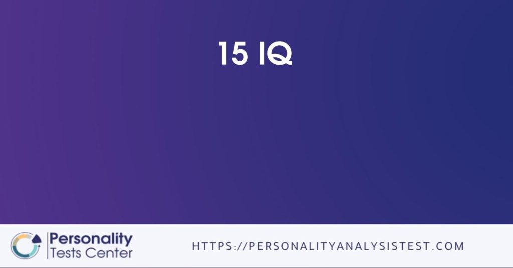 Average IQ of a person