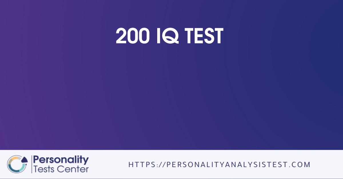 200 iq test