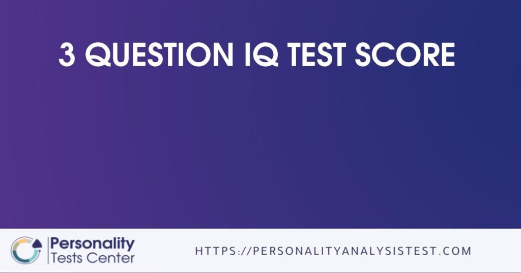 Standard IQ test