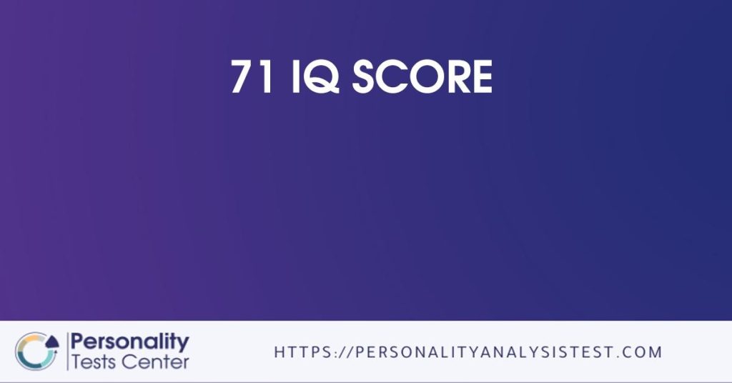 The average IQ score