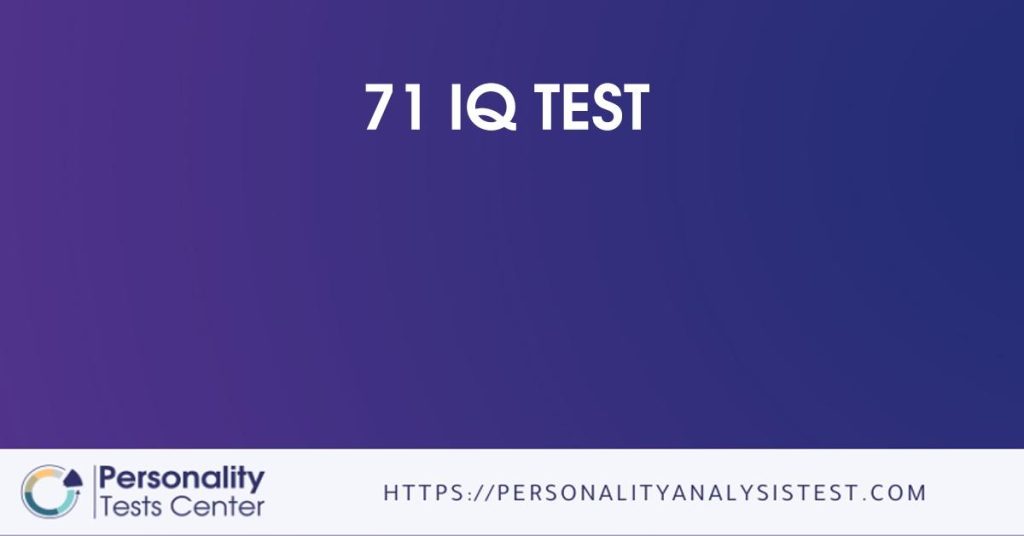How are official IQ tests structured
