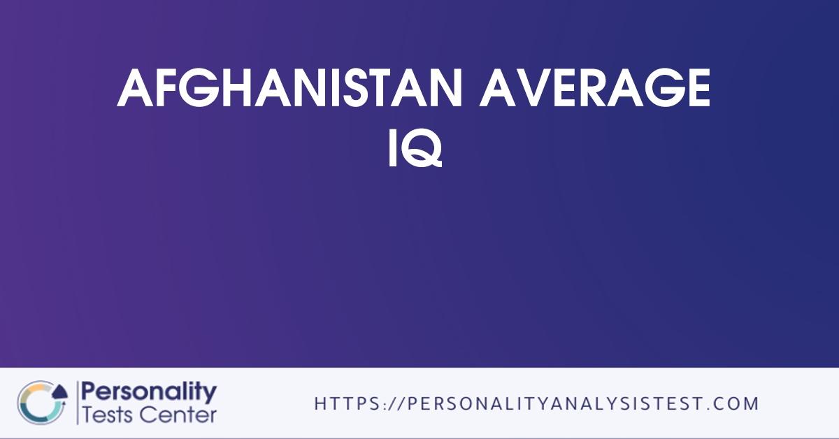 afghanistan average iq