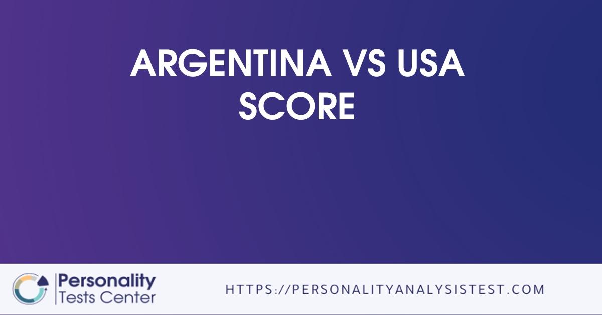 argentina vs usa score