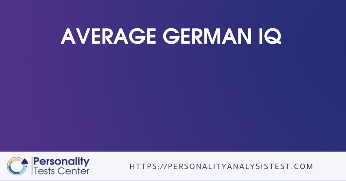 average german iq