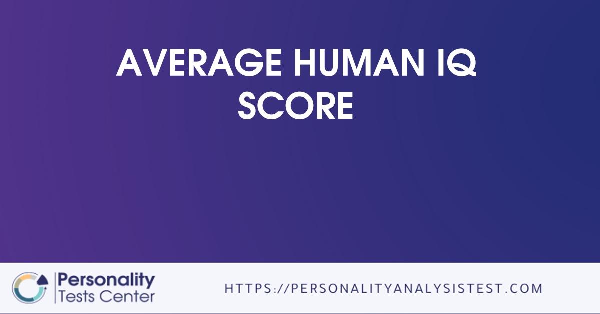 average human iq score