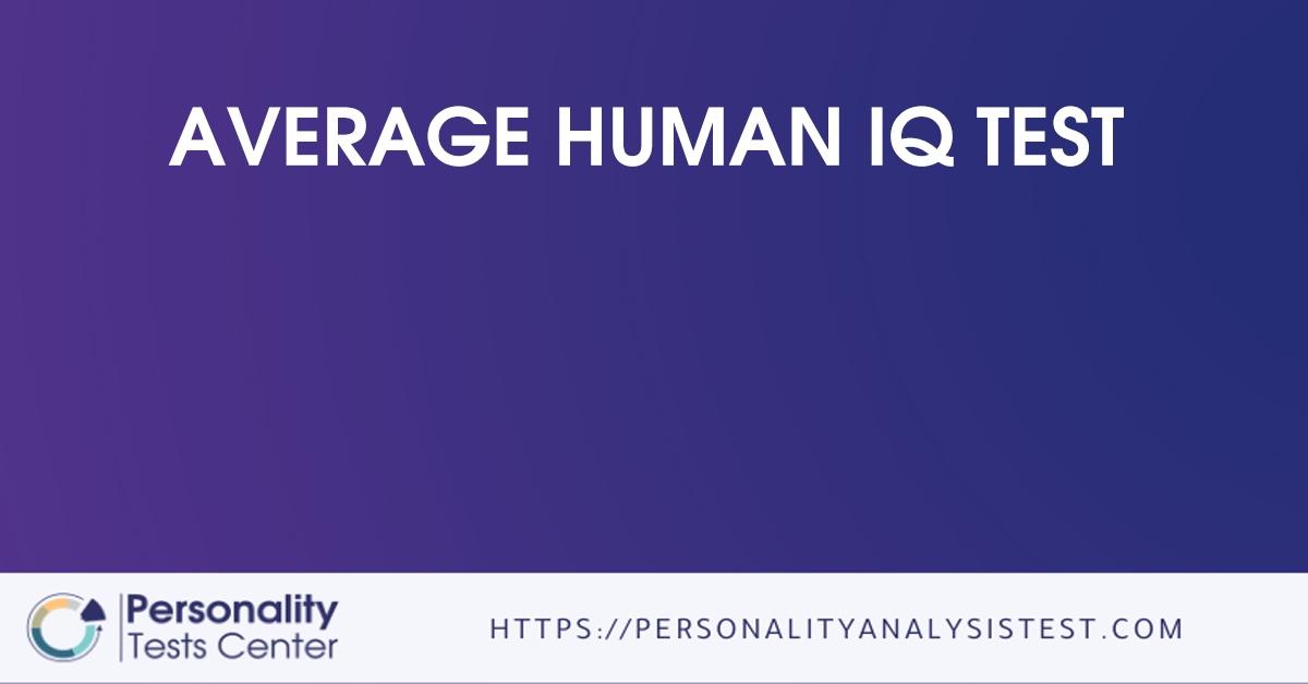 average human iq test