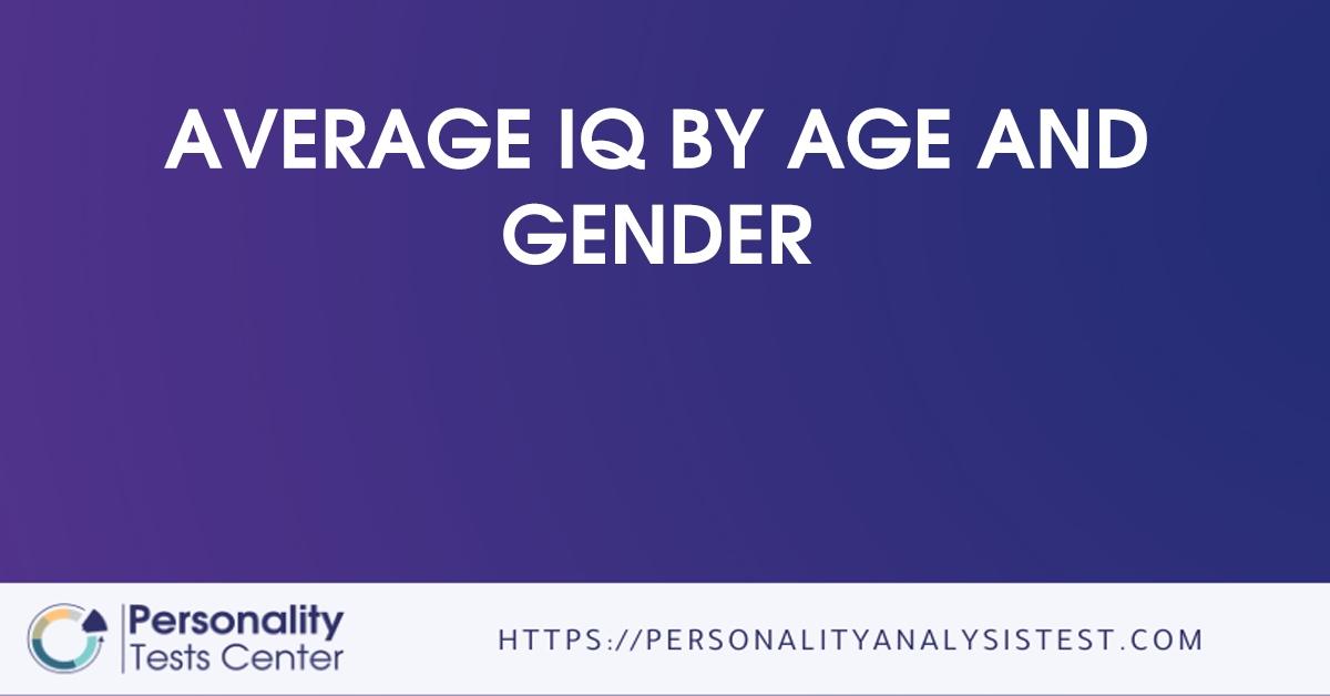 average iq by age and gender