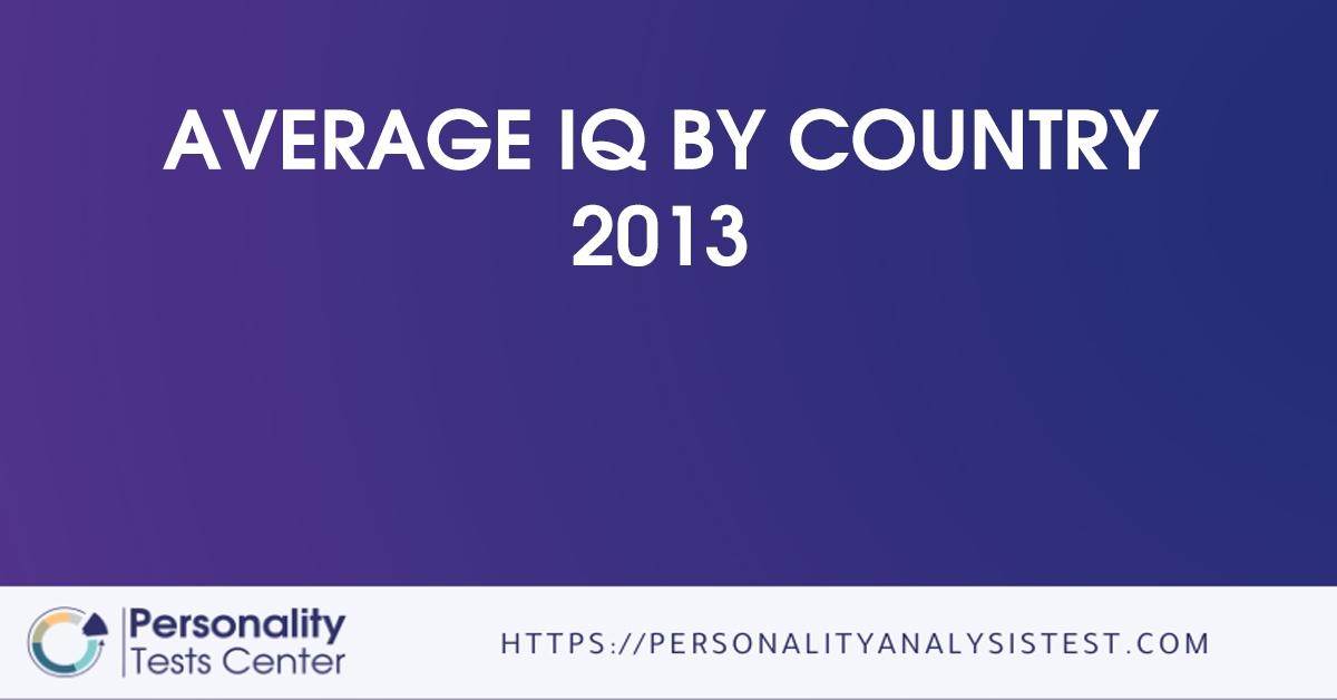 average iq by country 2013