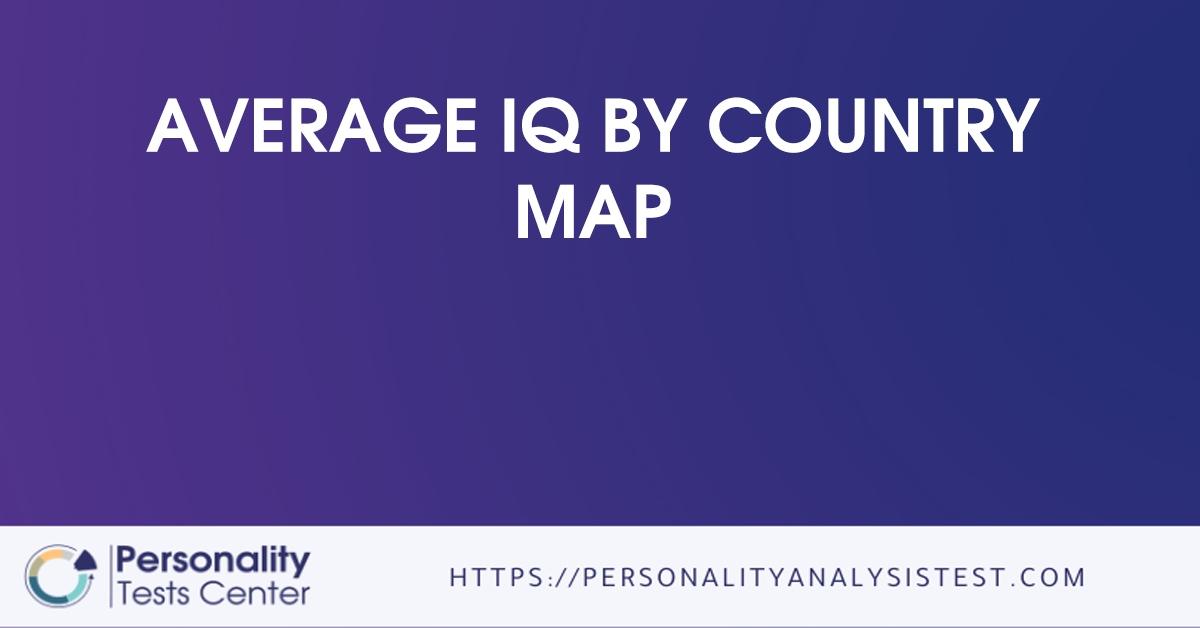 average iq by country map