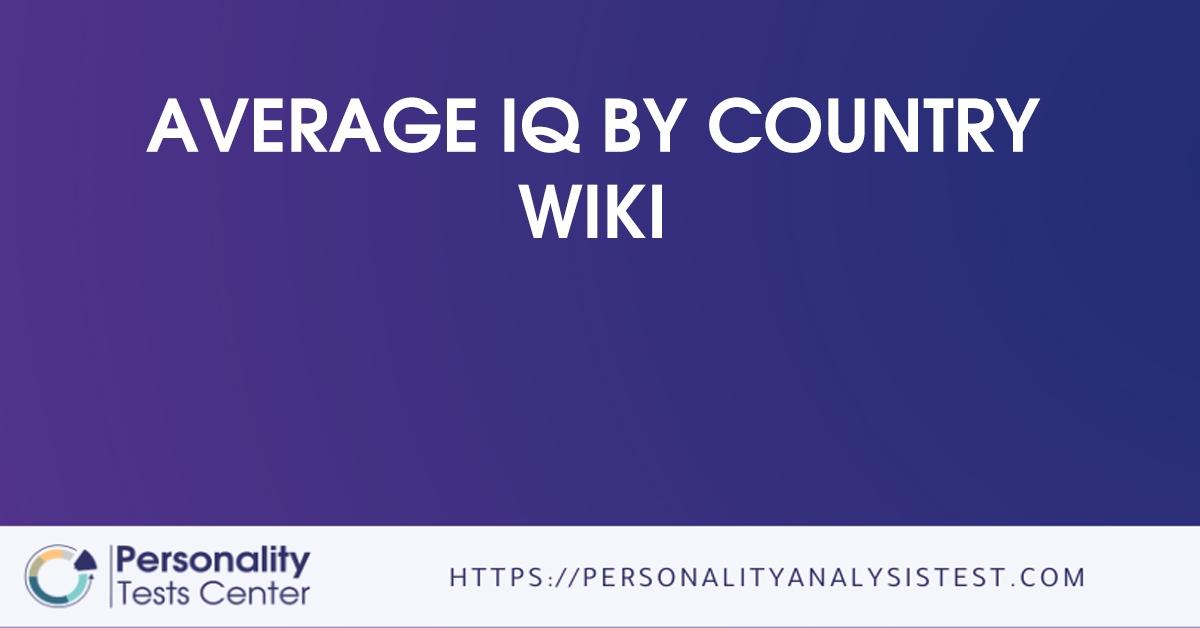 average iq by country wiki