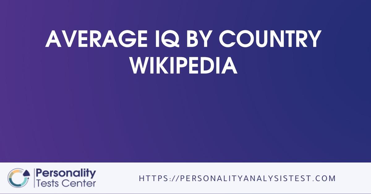 average iq by country wikipedia