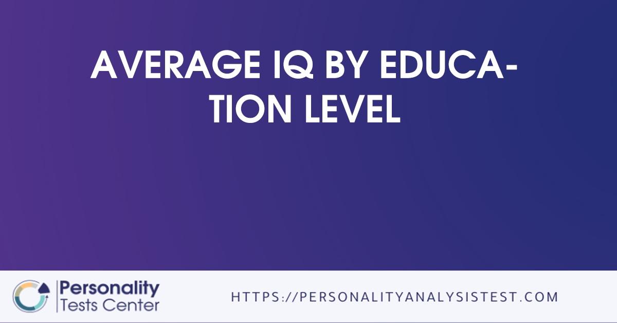 average iq by education level