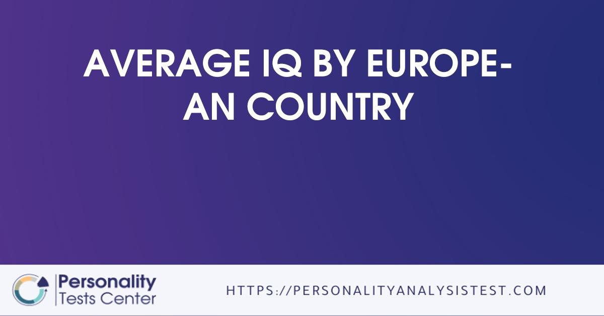 average iq by european country