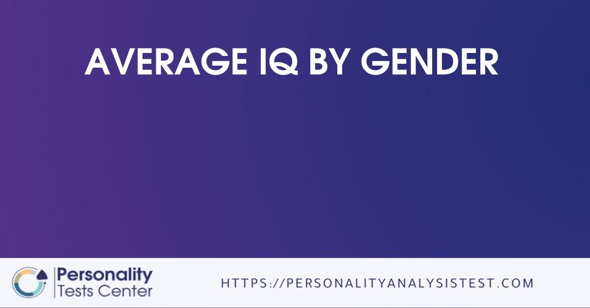 average iq by gender