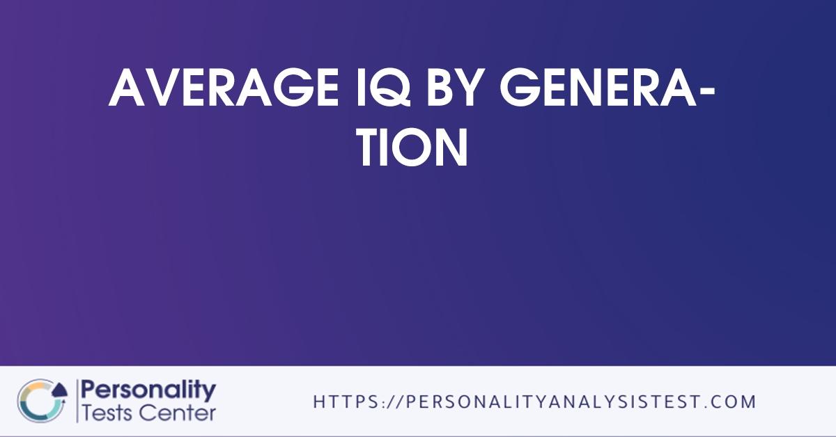 average iq by generation