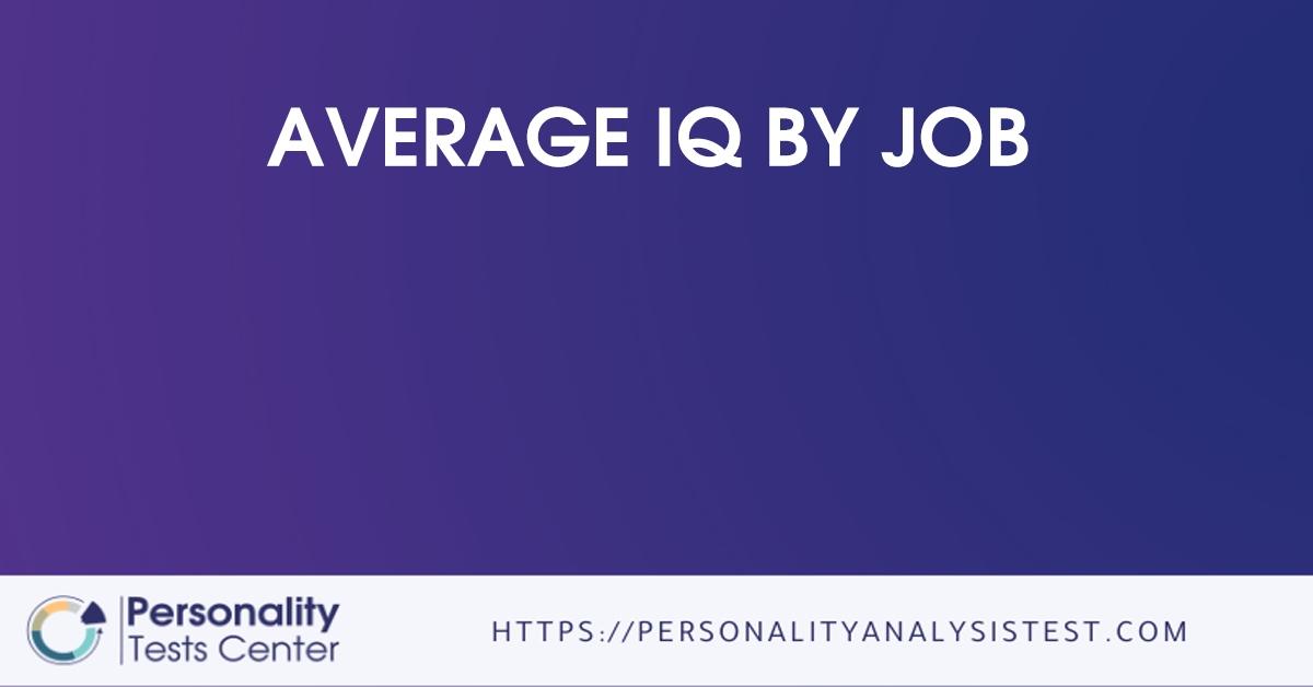 average iq by job