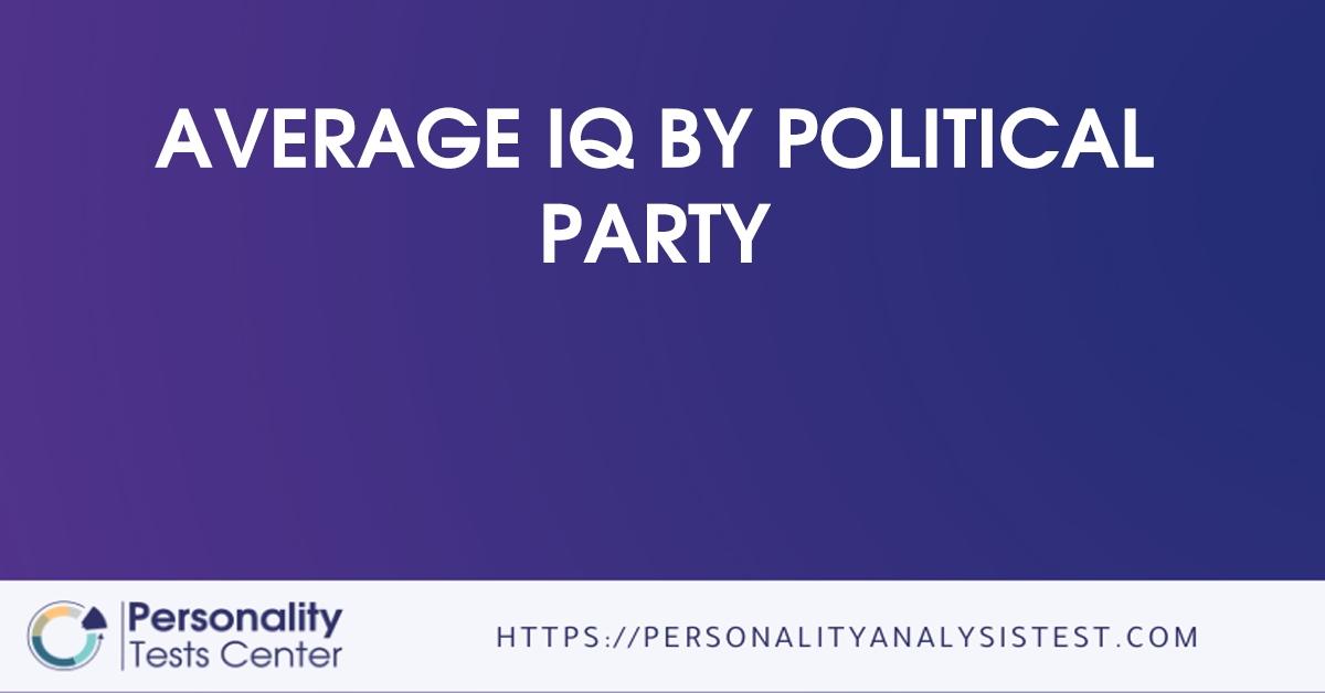 average iq by political party