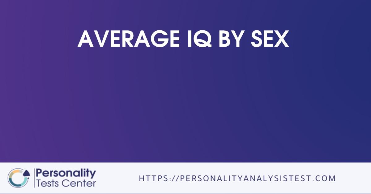 average iq by sex