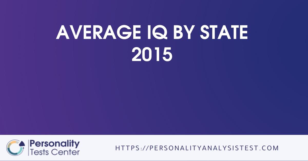 average iq by state 2015