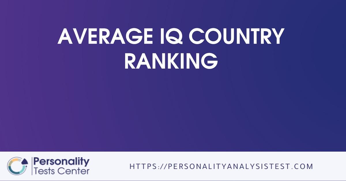 average iq country ranking