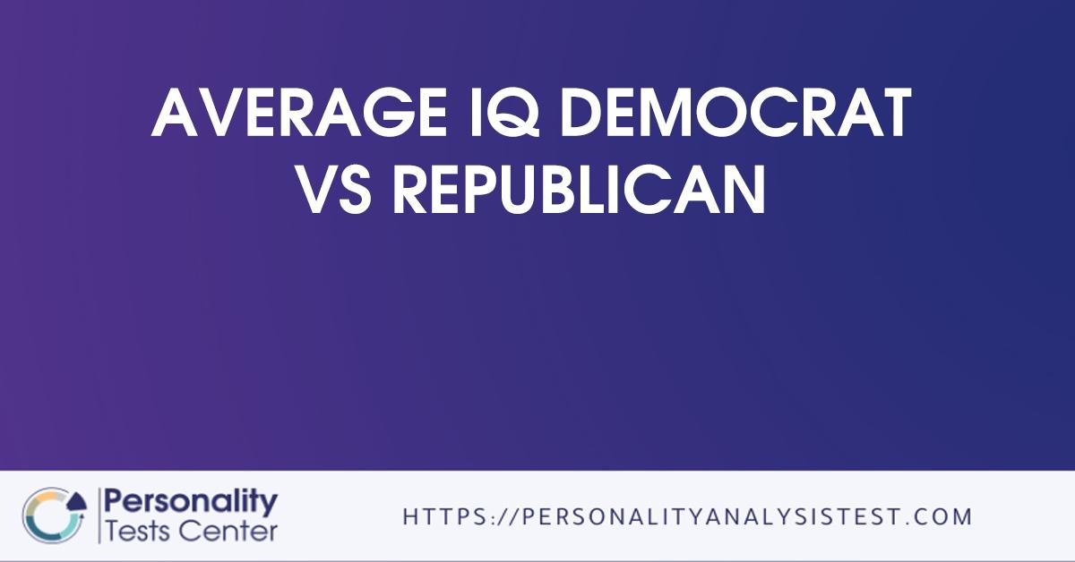 average iq democrat vs republican