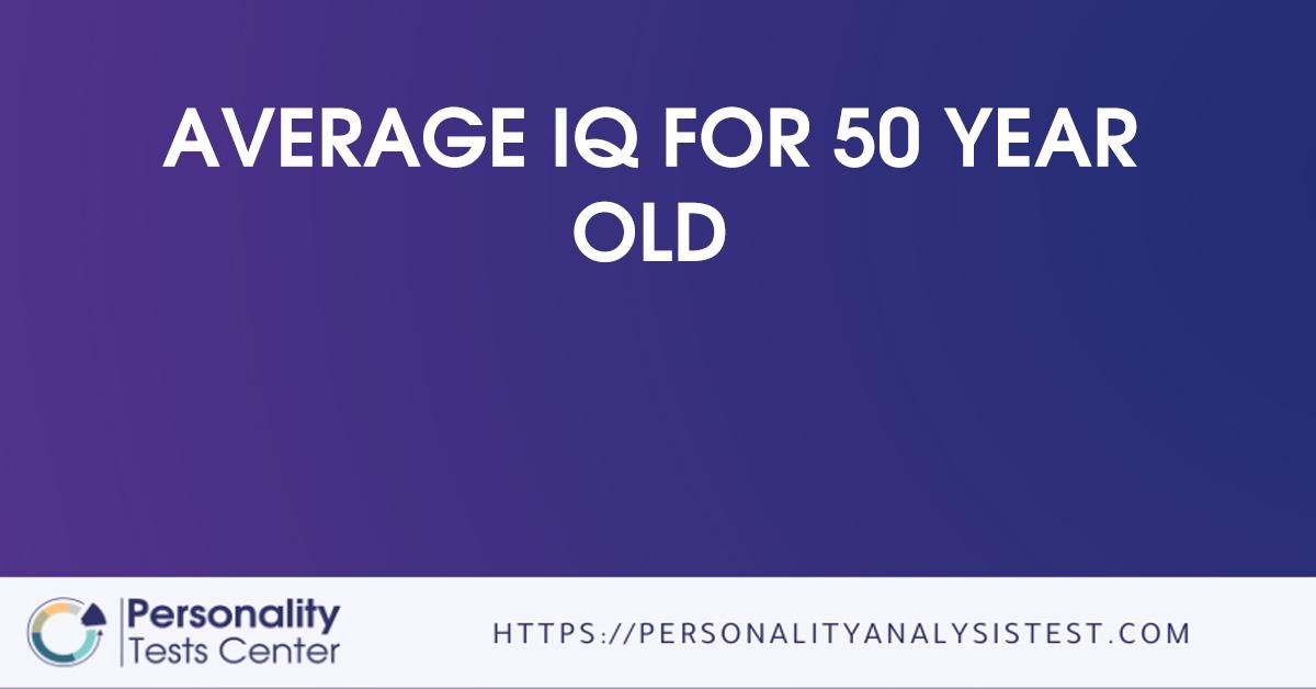 average iq for 50 year old