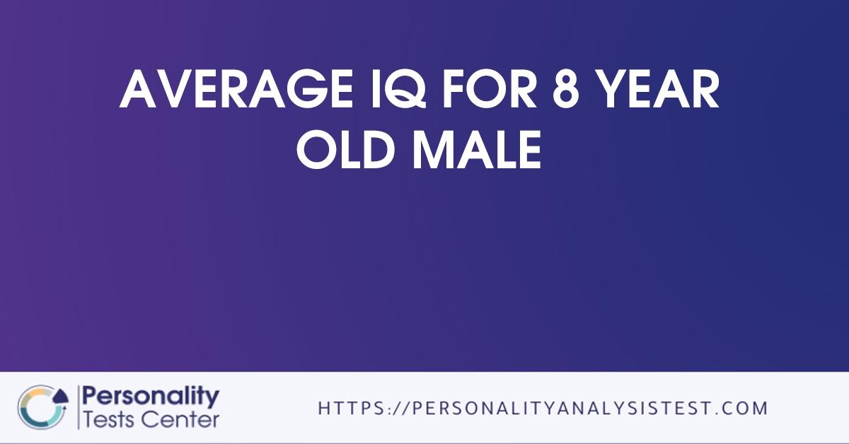 average iq for 8 year old male