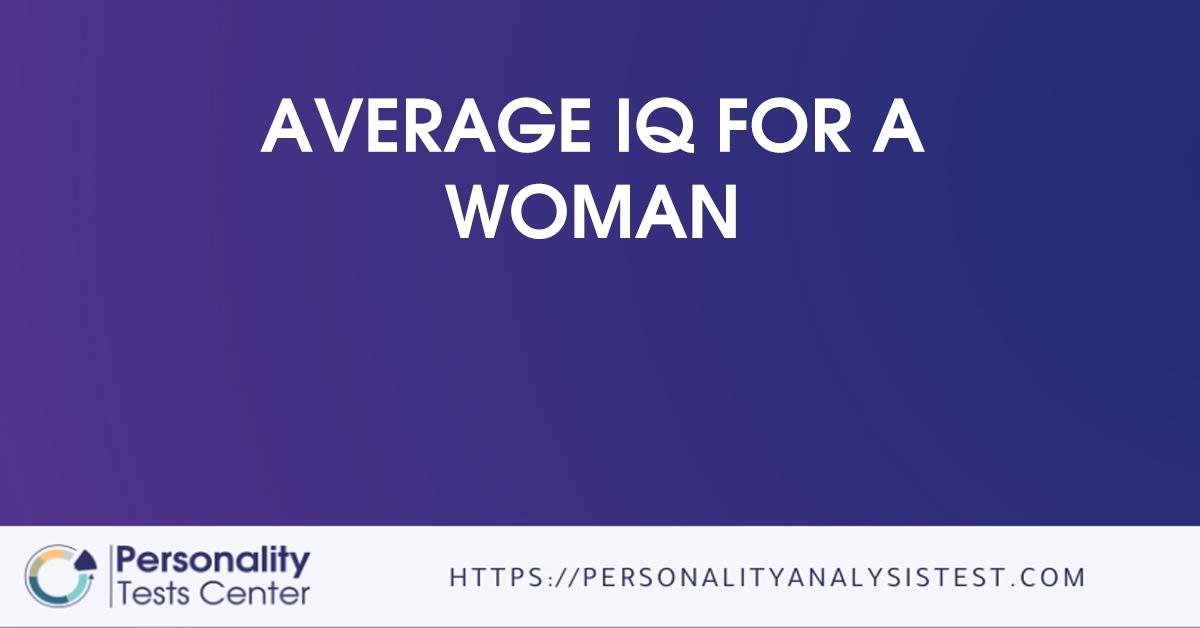 average iq for a woman