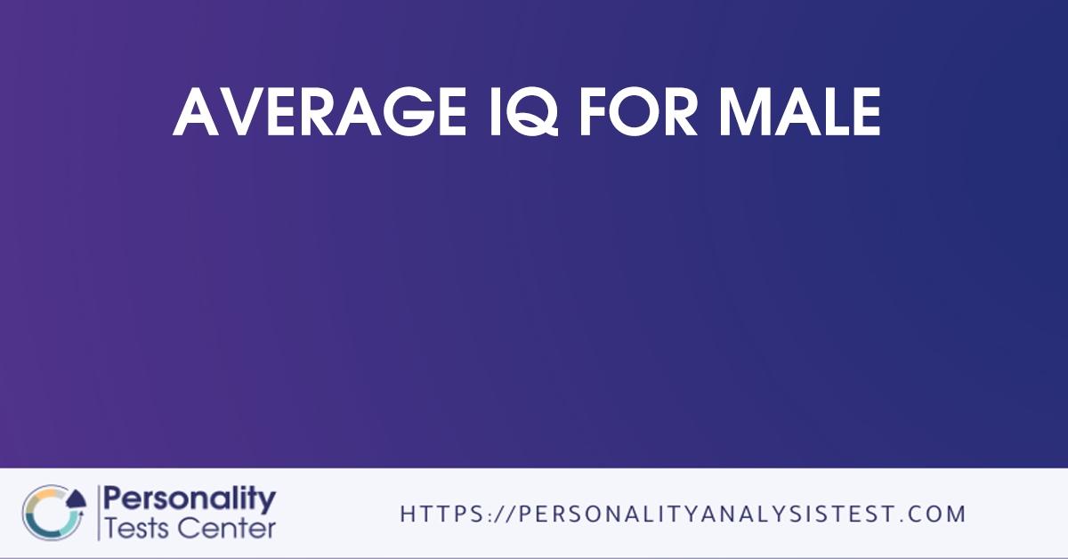 average iq for male