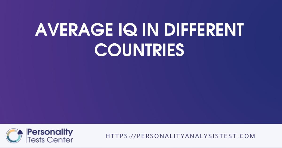 average iq in different countries