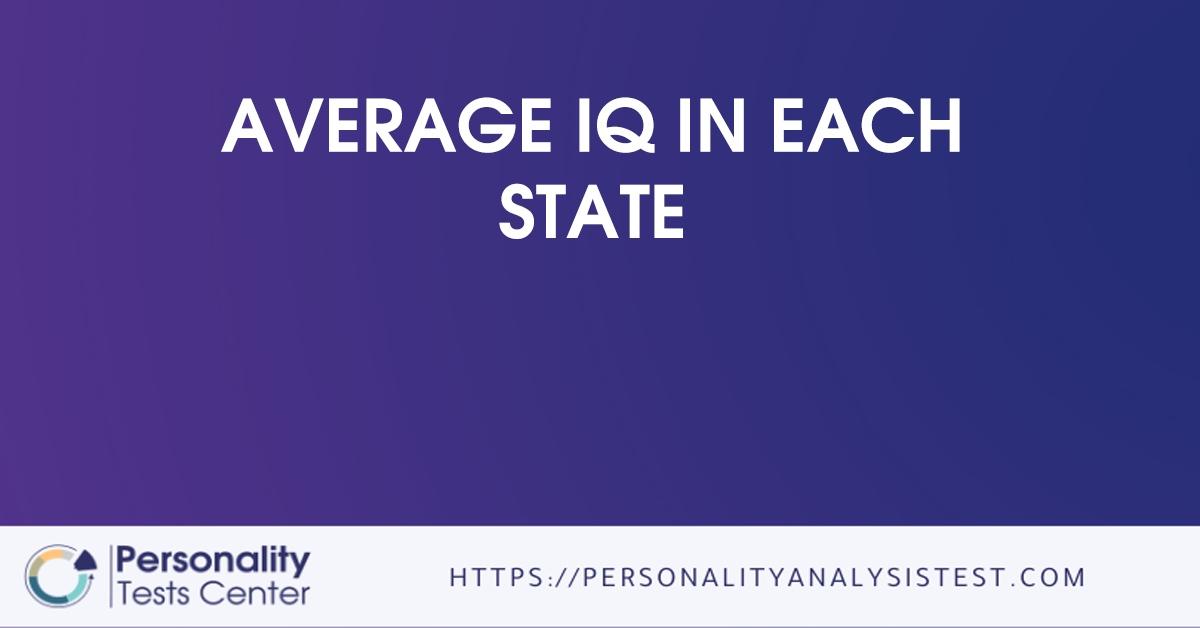 average iq in each state