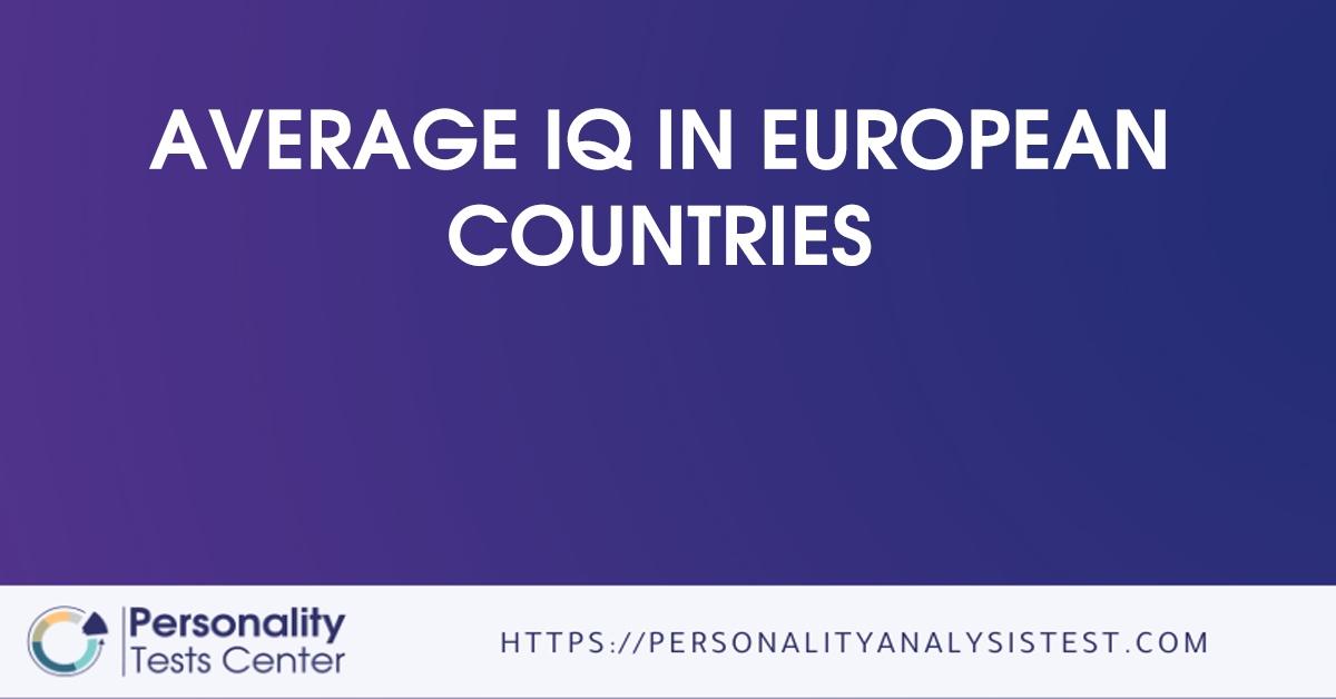 average iq in european countries