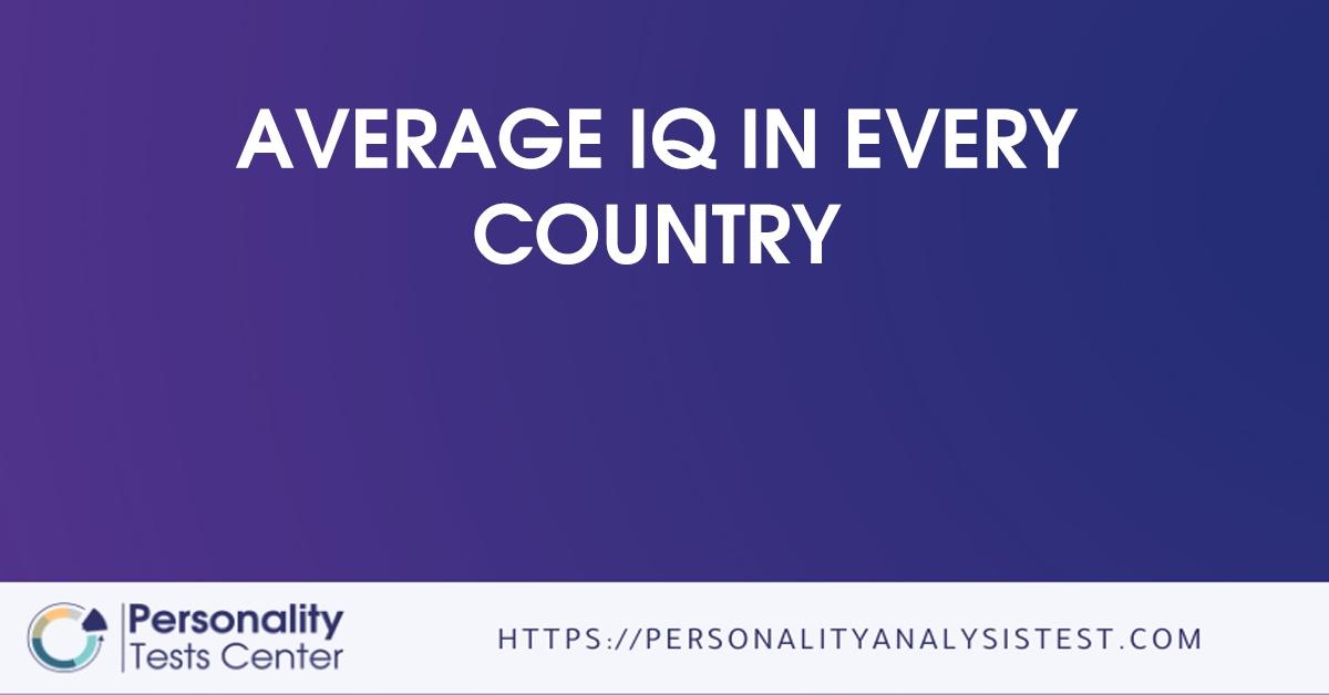 average iq in every country