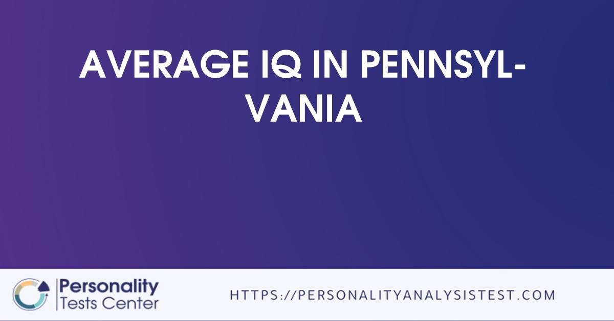 average iq in pennsylvania