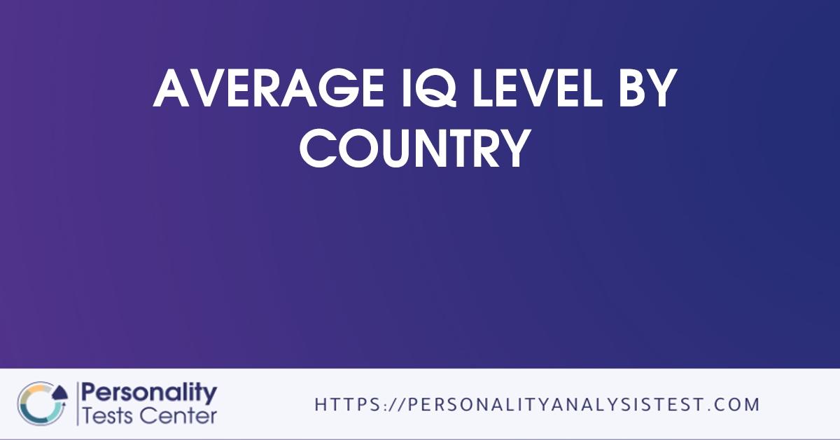 average iq level by country