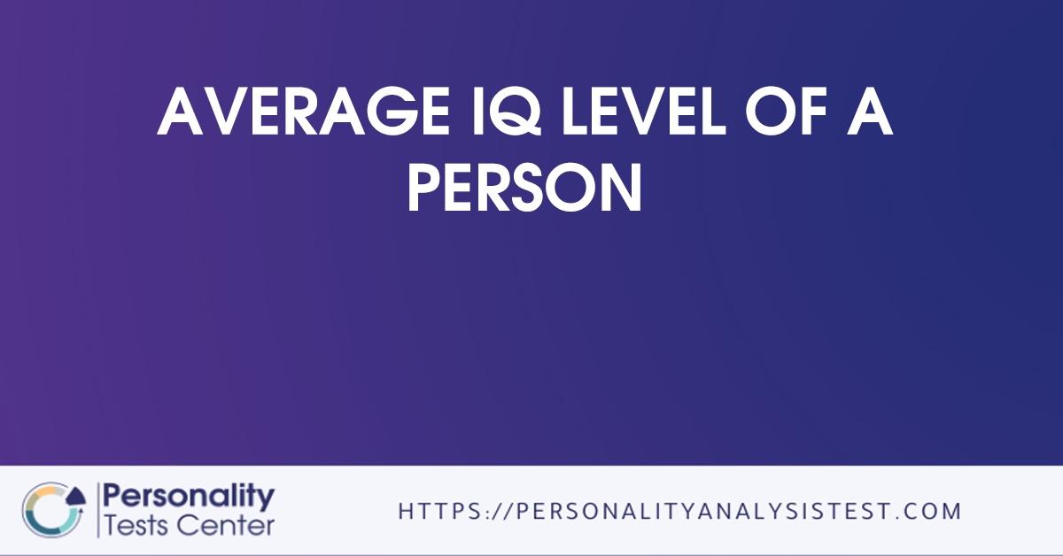 average iq level of a person