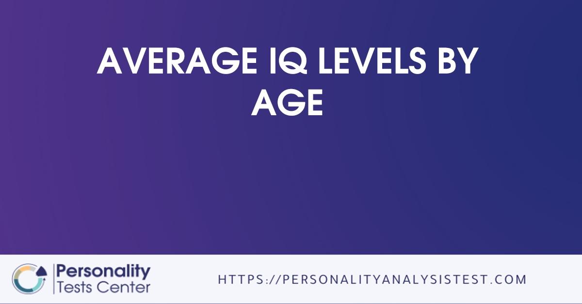 average iq levels by age