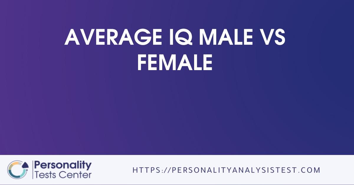 average iq male vs female