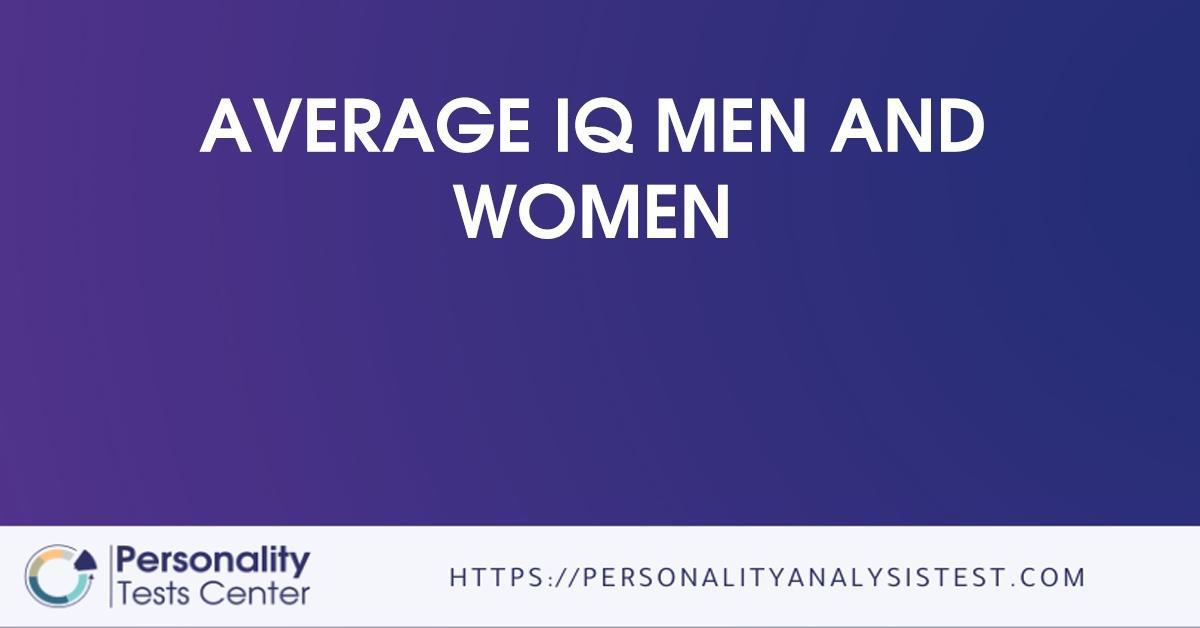 average iq men and women