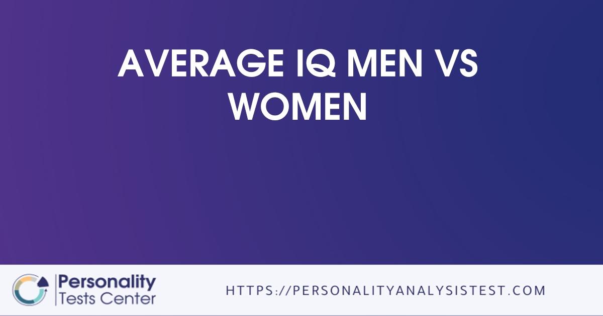 average iq men vs women