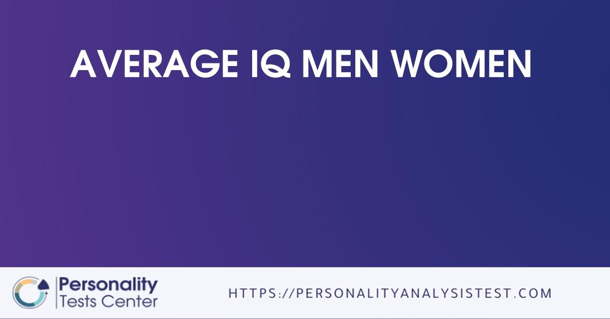 average iq men women