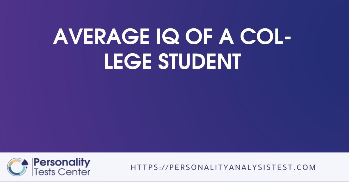 average iq of a college student