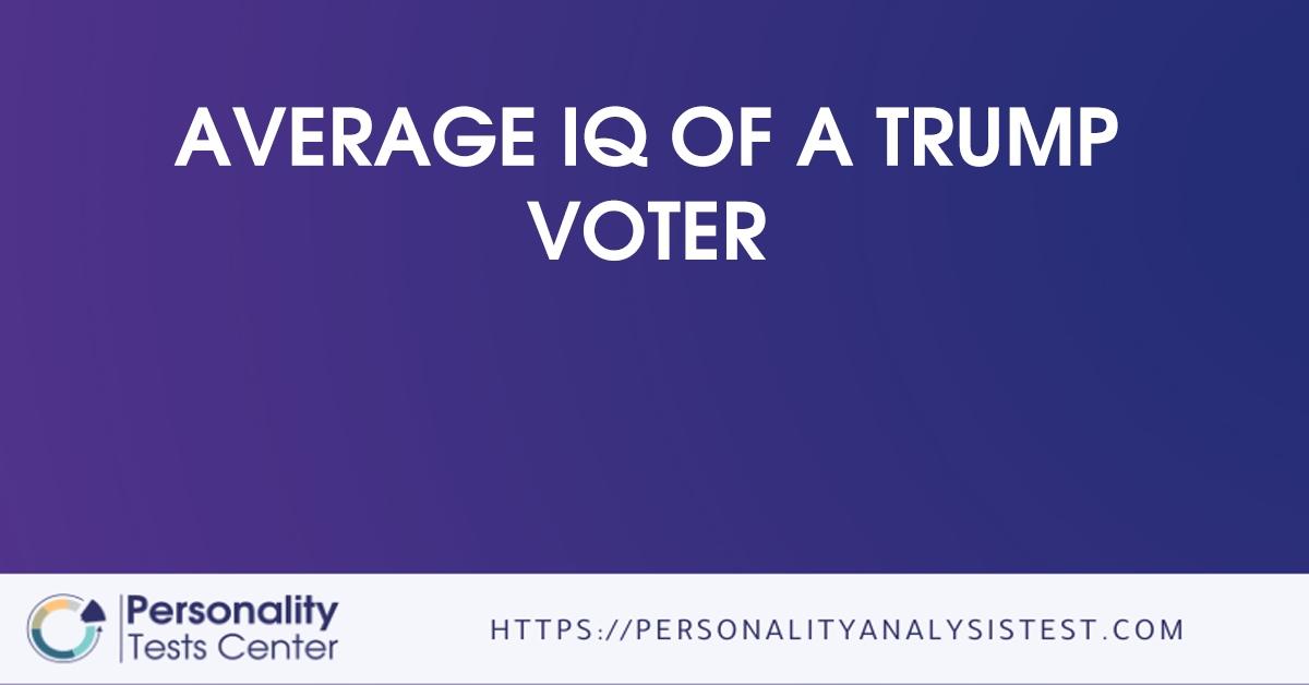 average iq of a trump voter