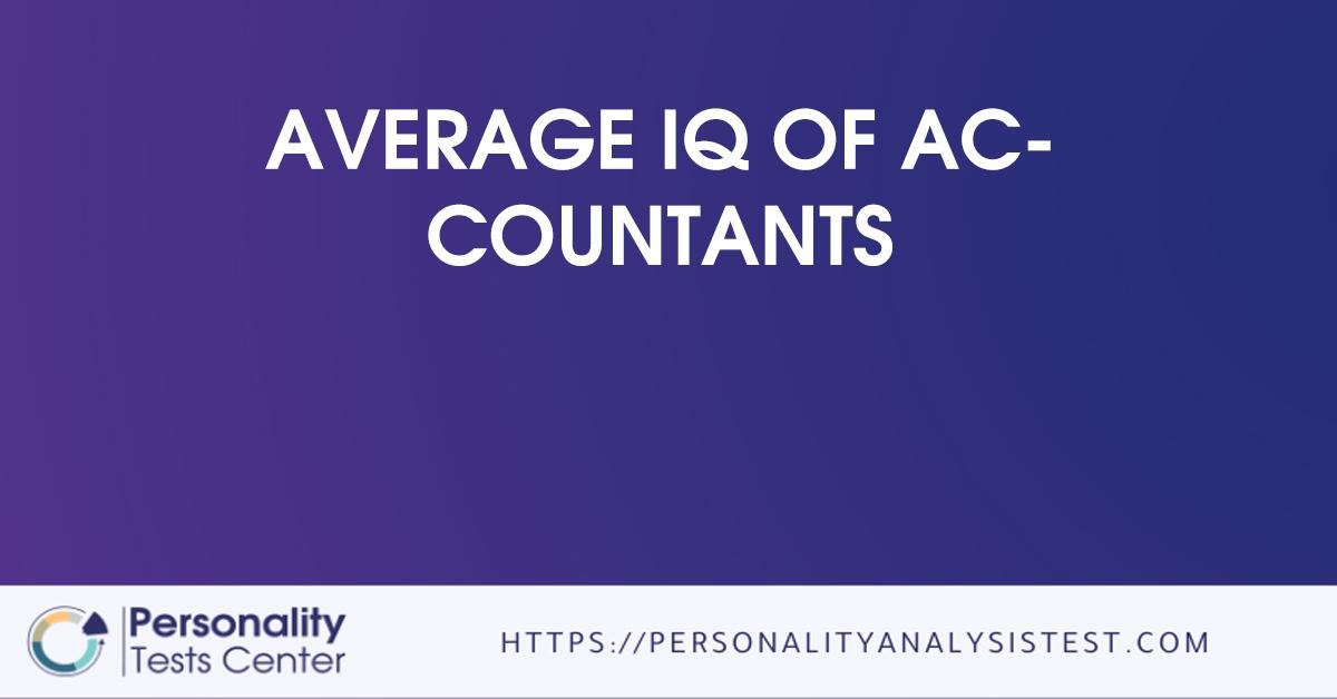 average iq of accountants
