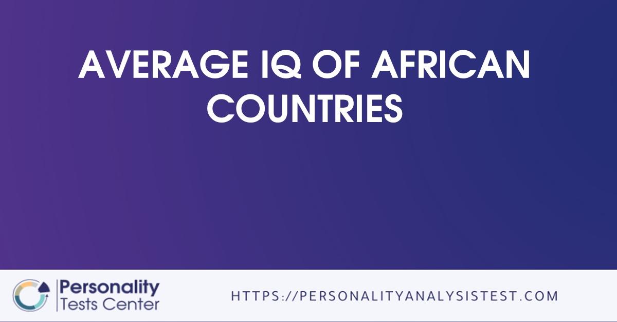 average iq of african countries