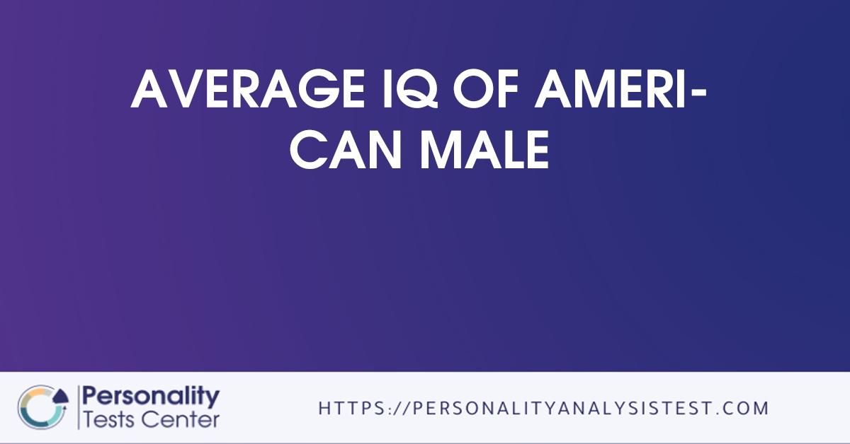 average iq of american male