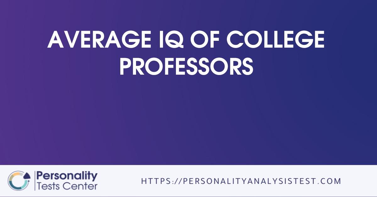 average iq of college professors
