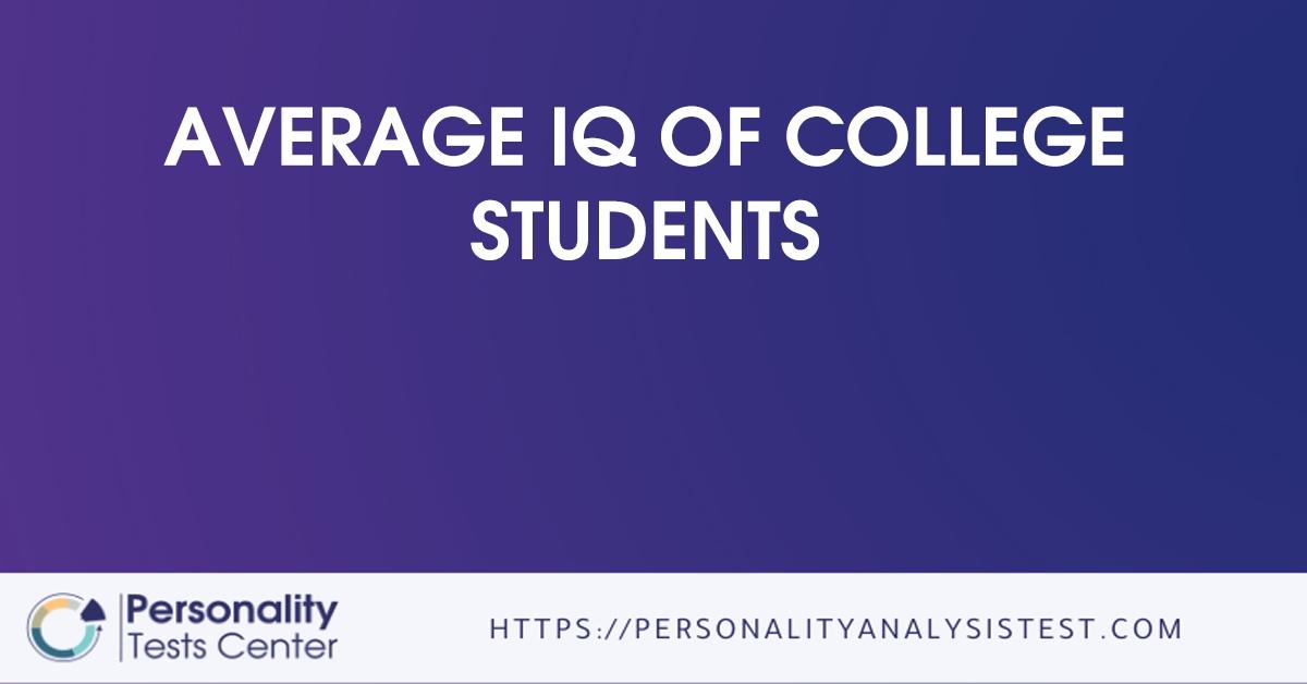 average iq of college students
