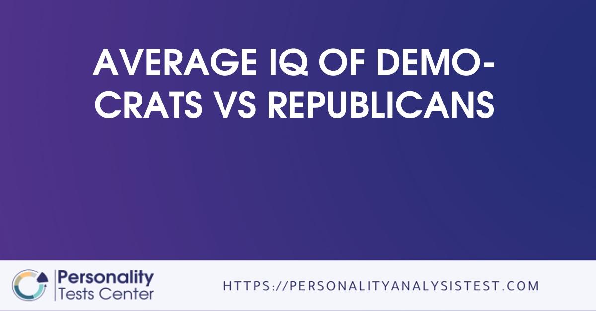 average iq of democrats vs republicans